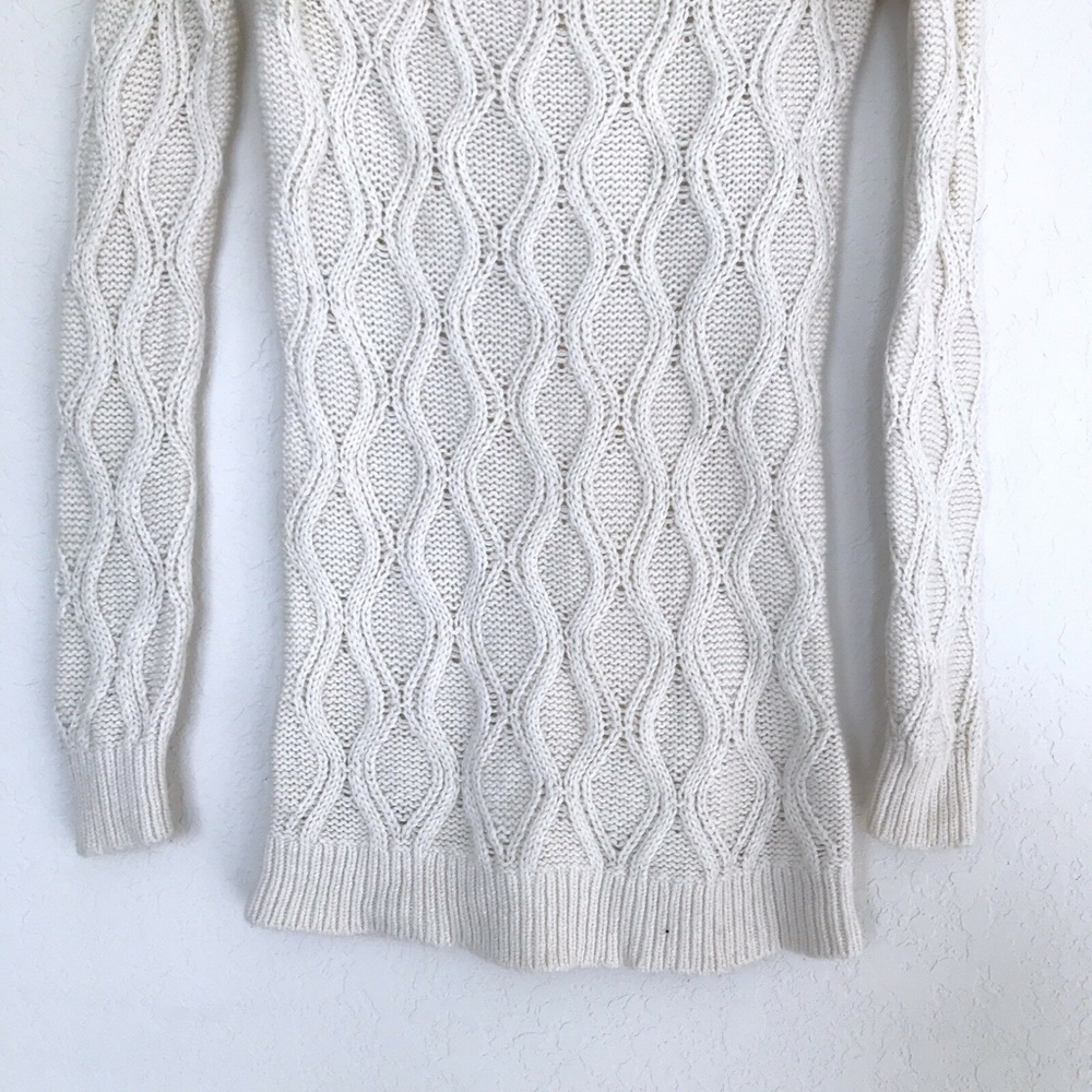 LOFT Cable Knit Boat Neck Pullover Sweater - Picture 5 of 8